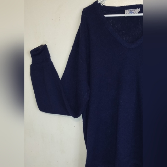 Vintage LACOSTE IZOD ALLIGATOR Pullover Sweater NAVY BLUE Men XL - Picture 3 of 11